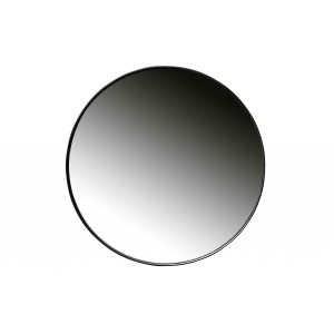Apvalus veidrodis Doutzen, 80 cm skersm., metalas (juoda)