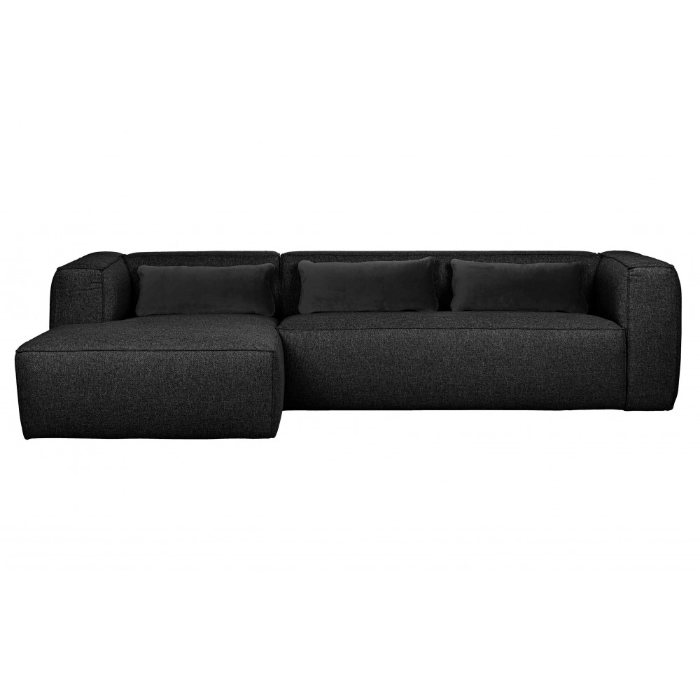 Kampinė sofa Bean su pagalvėlėmis (tamsiai pilka)