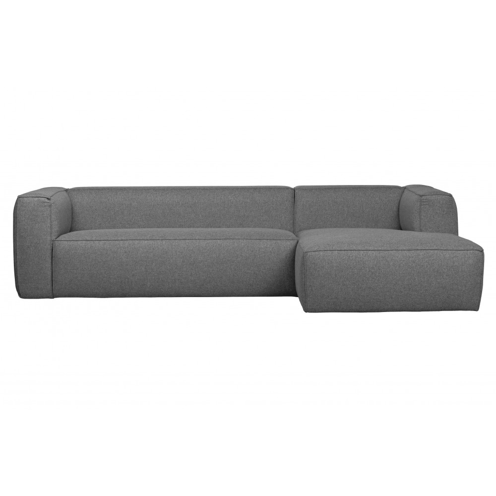 Kampinė sofa Bean, dešininė, su pagalvėlėmis (vidutiniškai pilka)
