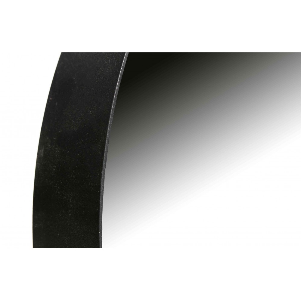 Apvalus veidrodis Doutzen, 50 cm skersm., metalas (juoda)