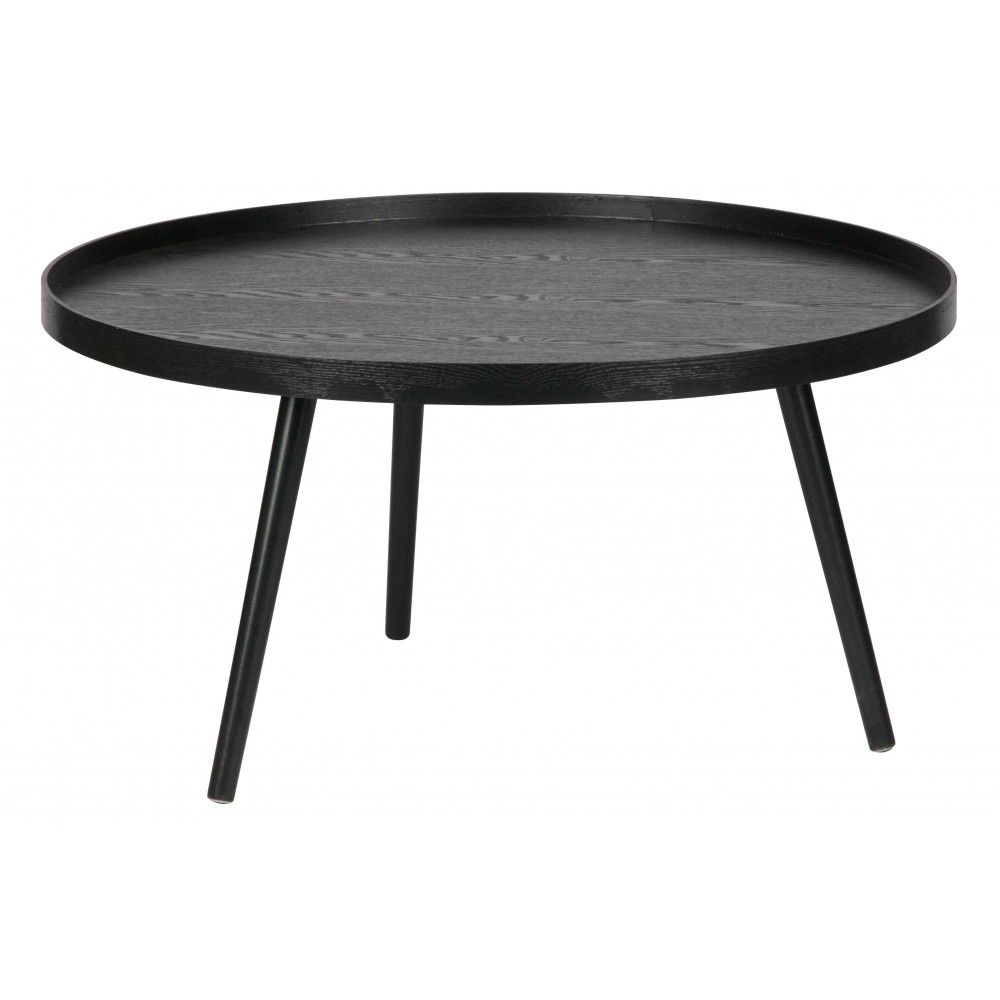 Medinis šoninis staliukas Mesa XL (juoda)
