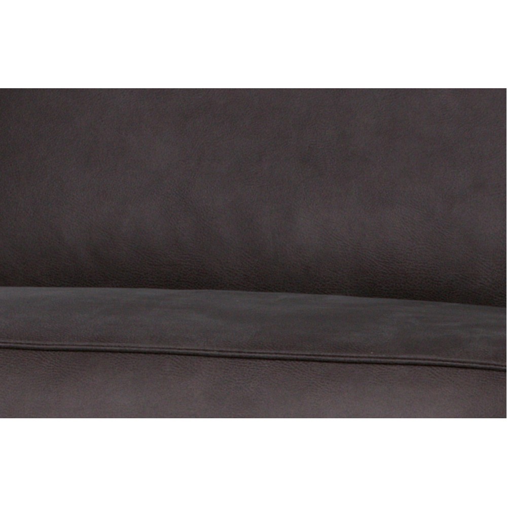 Trivietė sofa Statement, 230 cm, eko oda (pilka)