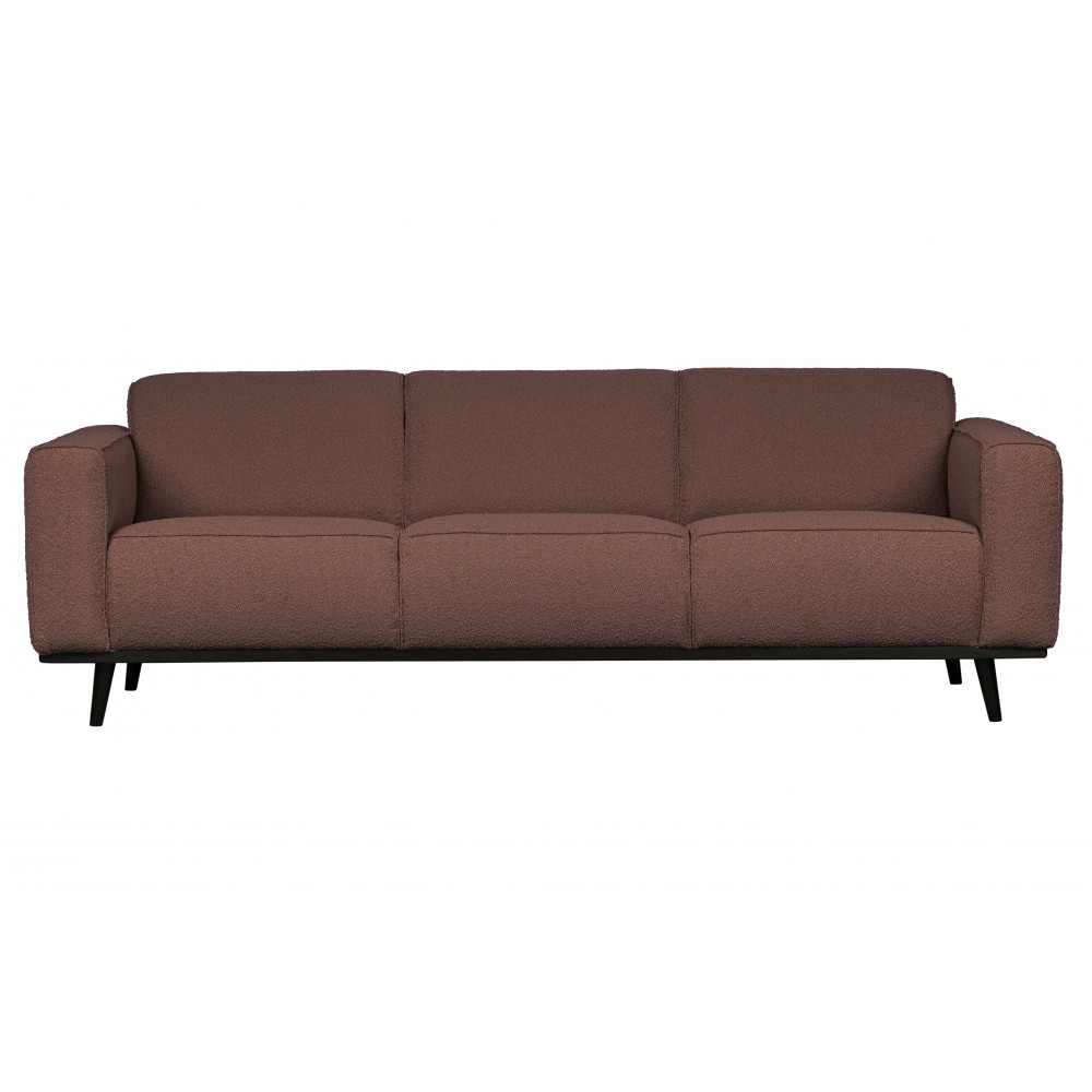Trivietė sofa Statement, 230 cm, boucle audinys (kavos atspalvio)