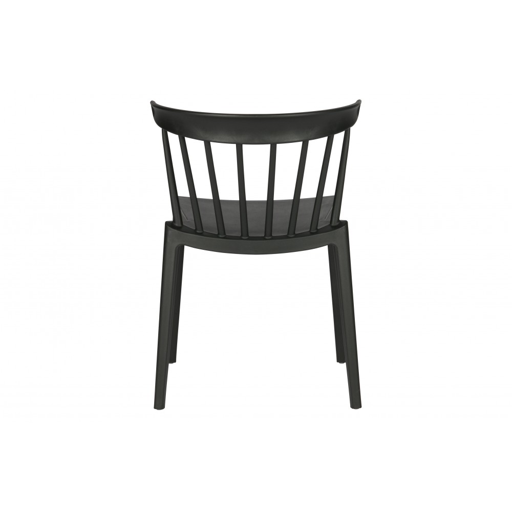 Plastikinė kėdė Bliss (juoda), 2 vnt.