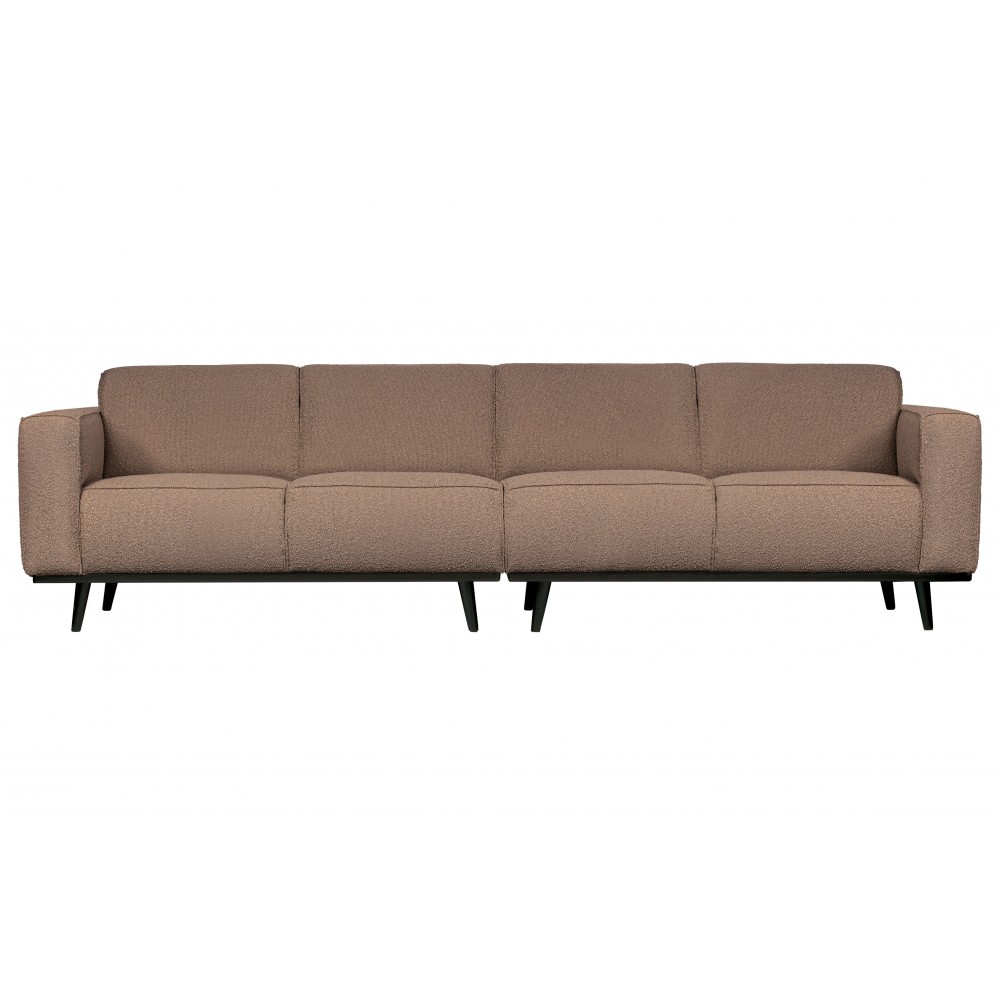 Keturvietė sofa Statement, 280 cm, boucle audinys (pilkšvai ruda)