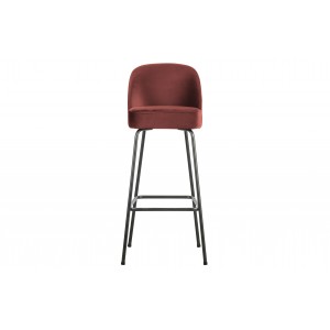 Baro kėdė Vogue, 80 cm, odinė (konjako)