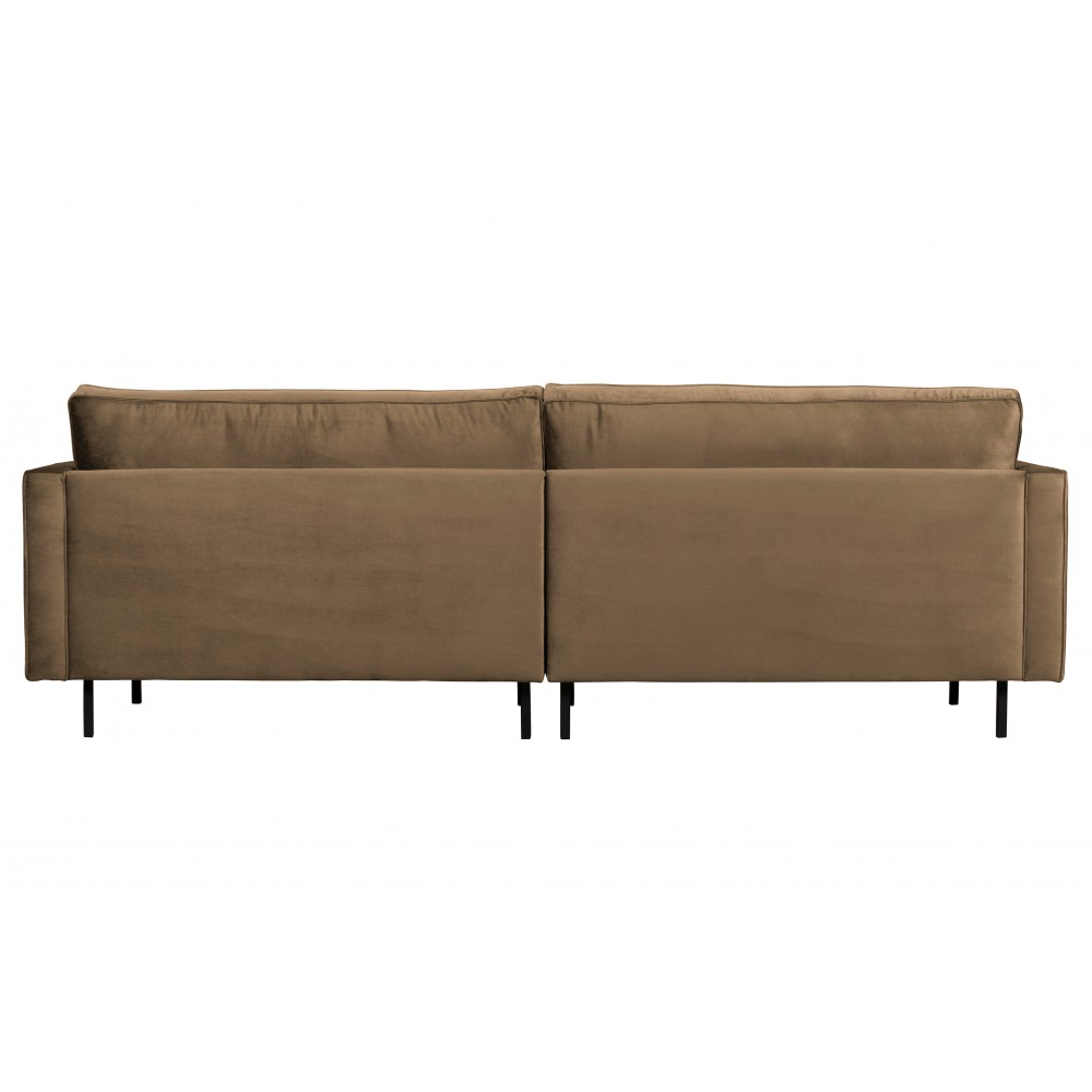 Klasikinė trivietė sofa Rodeo, velvetas (šilta rusvai pilka)