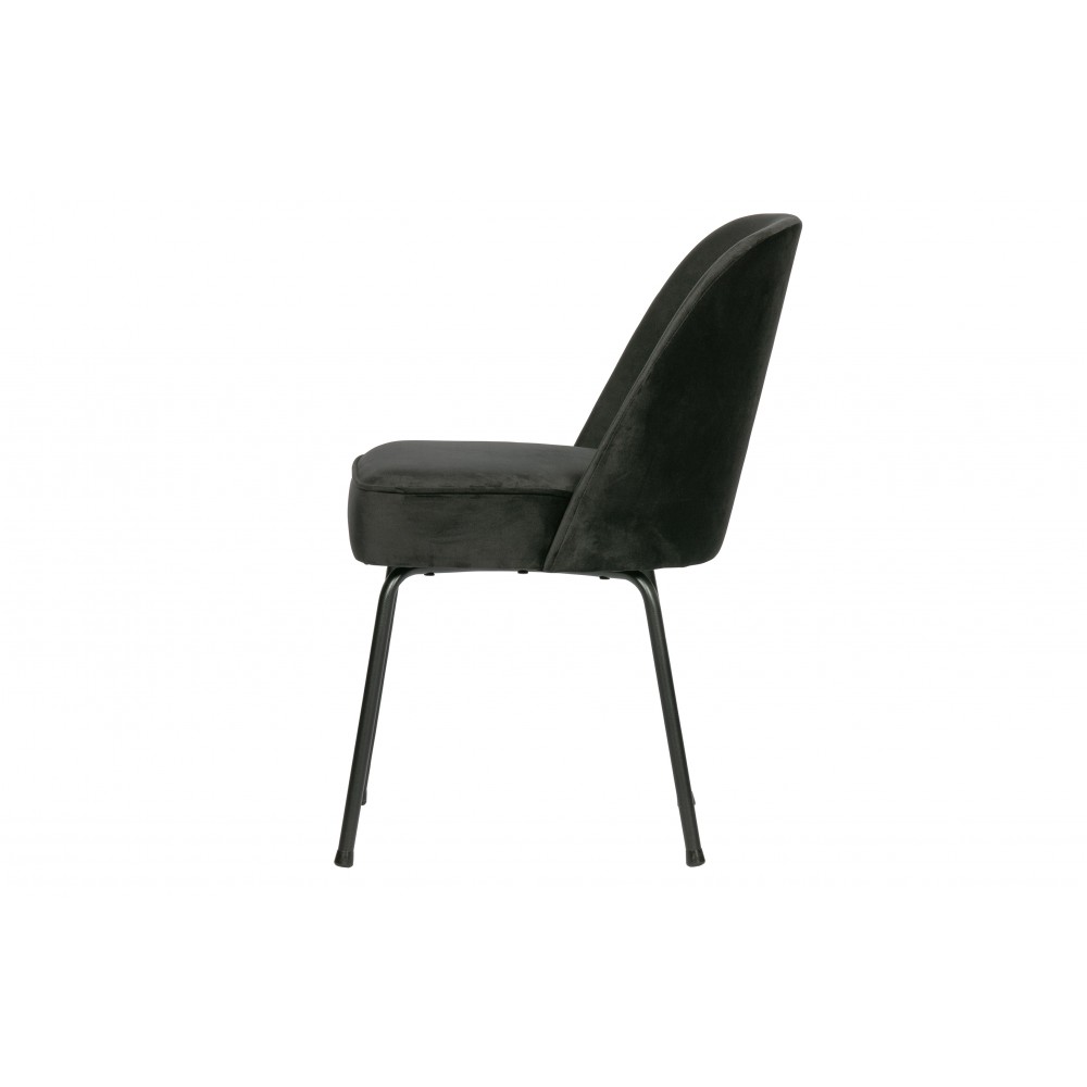 Valgomojo kėdė Vogue, velvetas (juoda), 2 vnt.