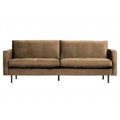 Klasikinė sofa Rodeo, 2.5 vietų, velvetas (šilta rusvai pilka)