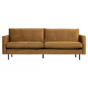 Klasikinė sofa Rodeo, 2.5 vietų, velvetas (medaus geltona)