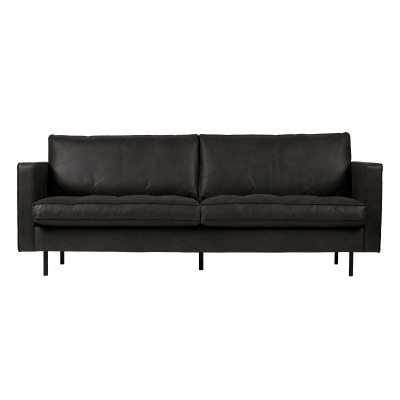 Klasikinė sofa Rodeo, 2.5 vietų, velvetas (juoda)