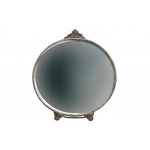 Apvalus veidrodis Posh, metalas (sendinto žalvario)
