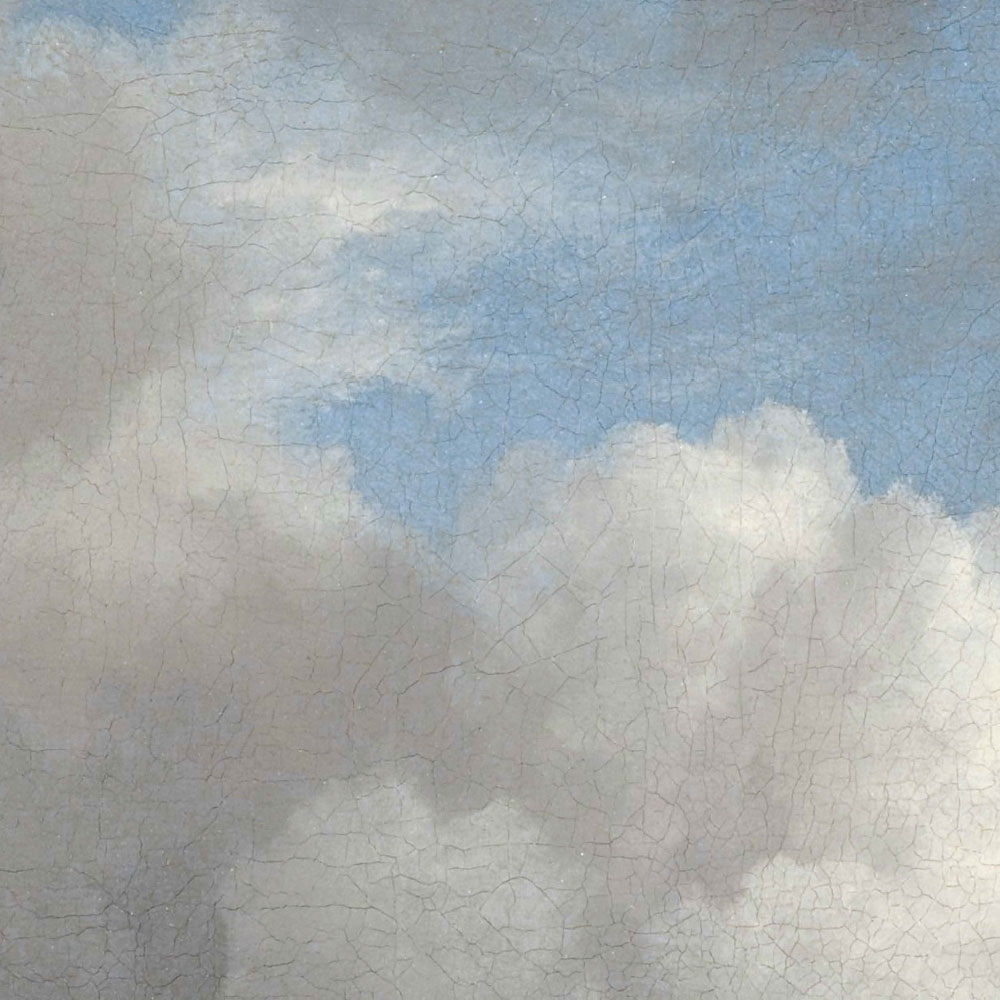 Skritulio formos tapetai, aukso amžiaus debesys