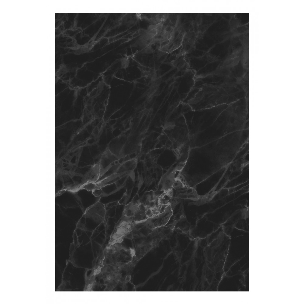 Fototapetas, marmuras, juodai pilkas, 4 lakštai