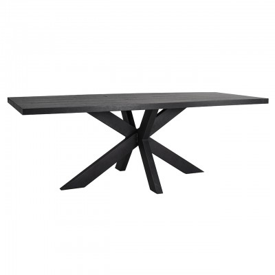 Valgomojo stalo stalviršis Oakura, 230 cm (juoda) (be rėmo)